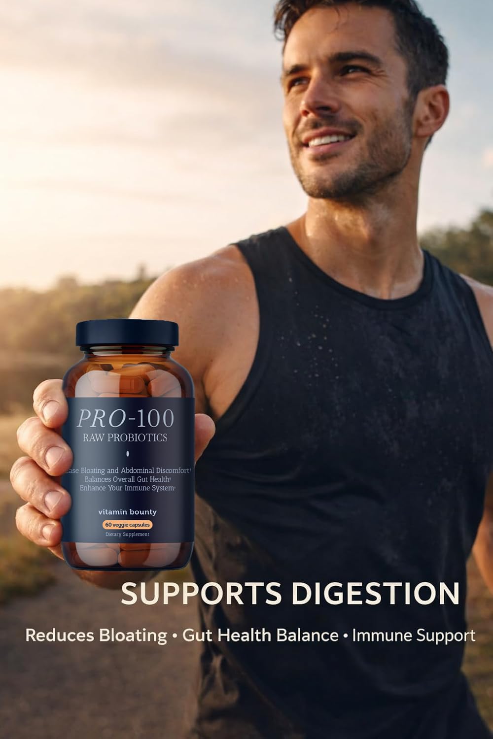 Étiquette du flacon Vitamin Bounty Pro-100 Probiotique