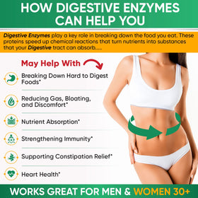 Étiquette du flacon Wholesome Wellness Enzymes daily 1000MG