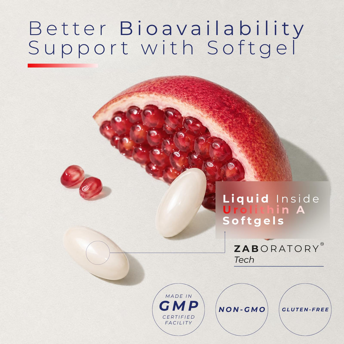 Étiquette du flacon ZAB Urolithine A 1000mg