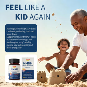 Étiquette du NUISM NMNH NAD+ 600mg avec informations nutritionnelles