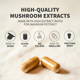 Étiquette du pot de capsules Mico-Rei HIFAS DA TERRA