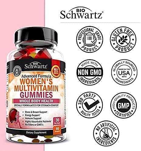 Étiquette du pot de gummies BioSchwartz, informations nutritionnelles