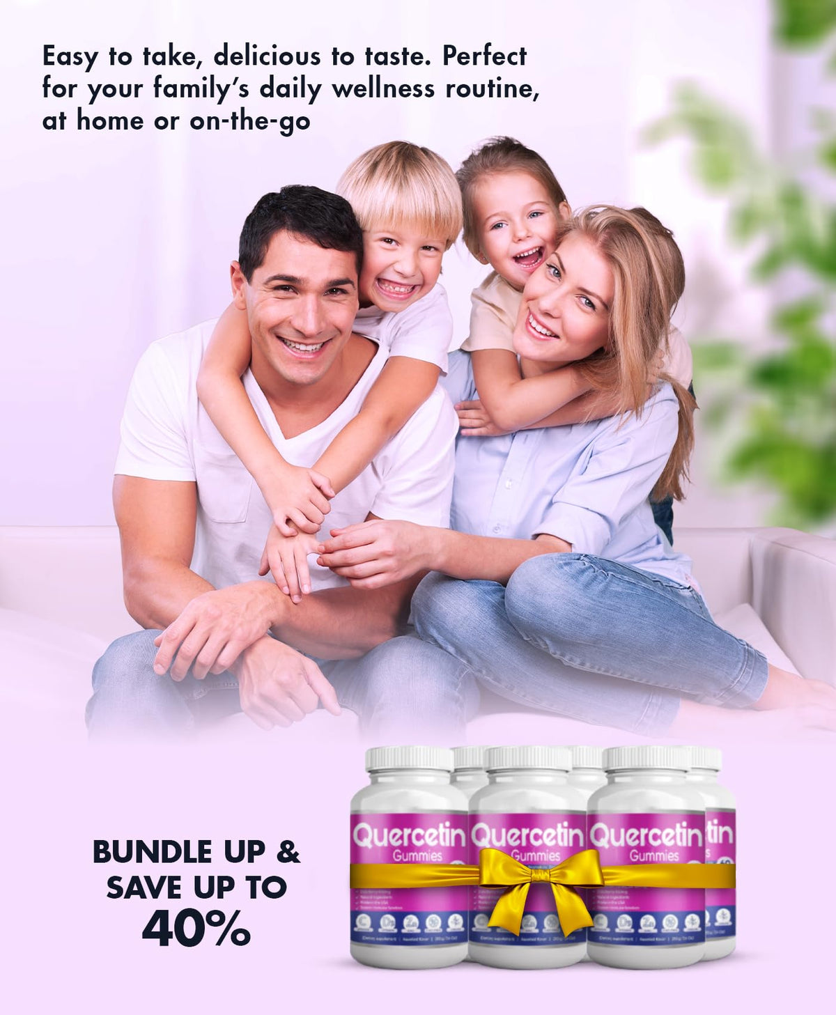 Étiquette du pot de gummies Quercétine BIO VITALICA
