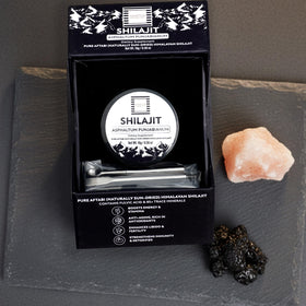 Étiquette du pot de Shilajit Himalayen