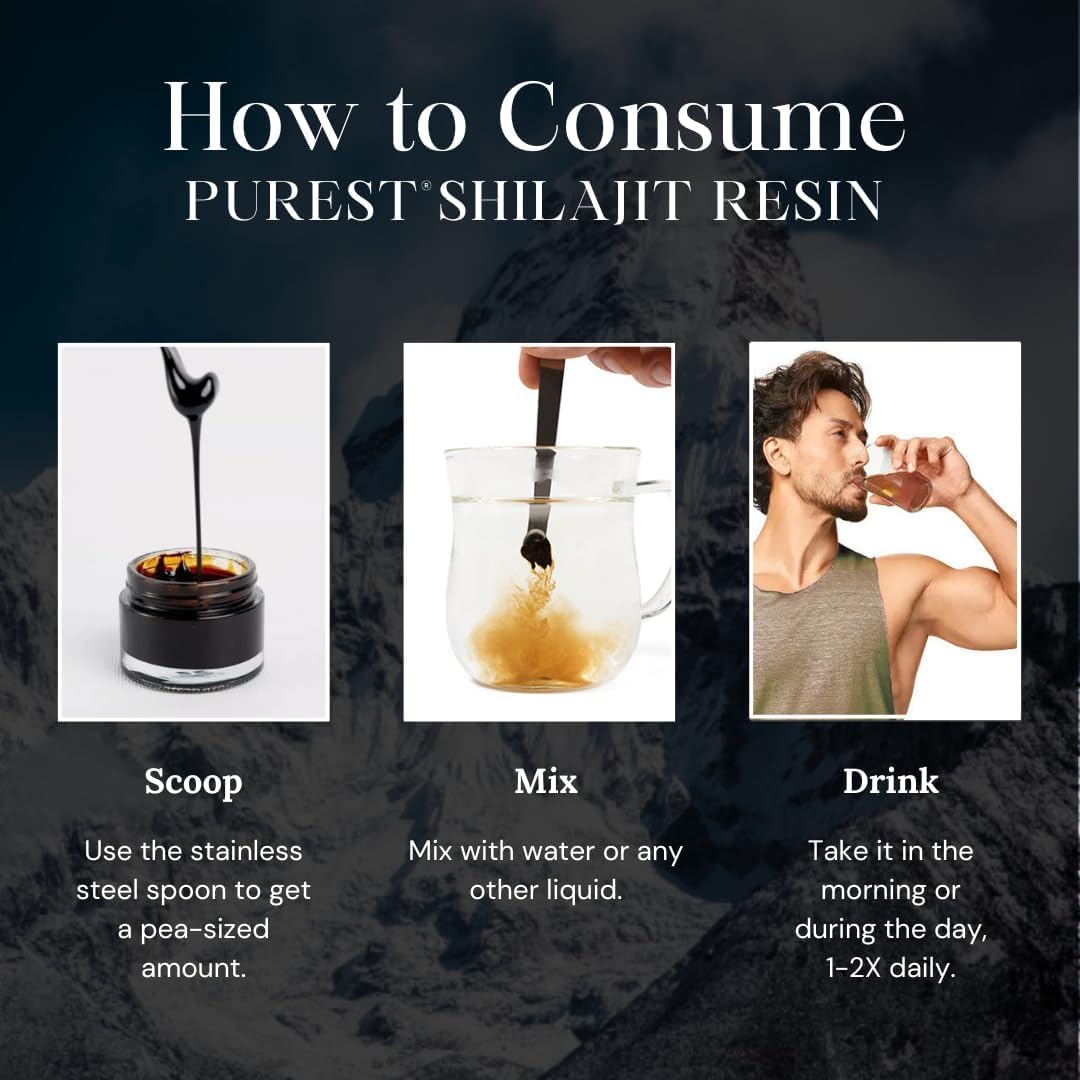 Étiquette du pot de shilajit Pure Himalayan