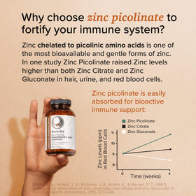 Étiquette du Potent & Pure Magnesium & Zinc Complex de Rootcha