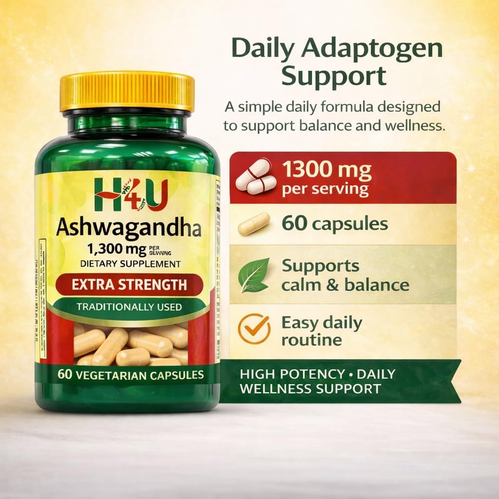 Étiquette du produit 4 TOP CARE Complément Alimentaire Ashwagandha