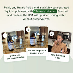 Étiquette du produit AgeImmune Acide Fulvique et Humique 500 mg