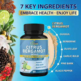 Étiquette du produit Bergamote Citrus Organic Cadane