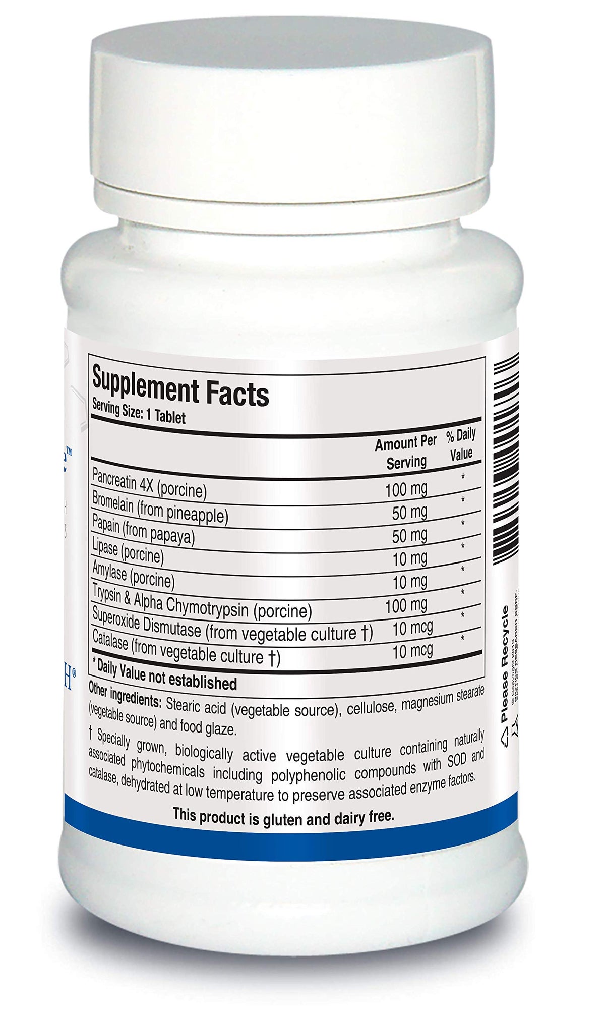 Étiquette du produit BIOTICS RESEARCH Intenzyme Forte™