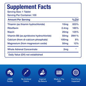 Étiquette du produit Calcium Magnésium B6 Anabolic Laboratories