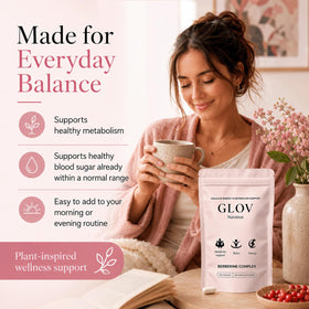 Étiquette du produit Glov Organic Berberine Complex