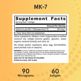 Étiquette du produit Jarrow Formulas MK-7 90 mcg