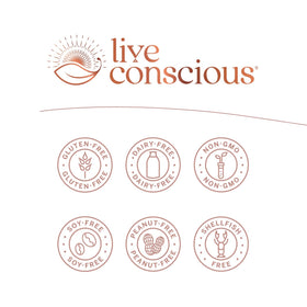 Étiquette du produit Live Conscious Vitamine B12 5000mcg