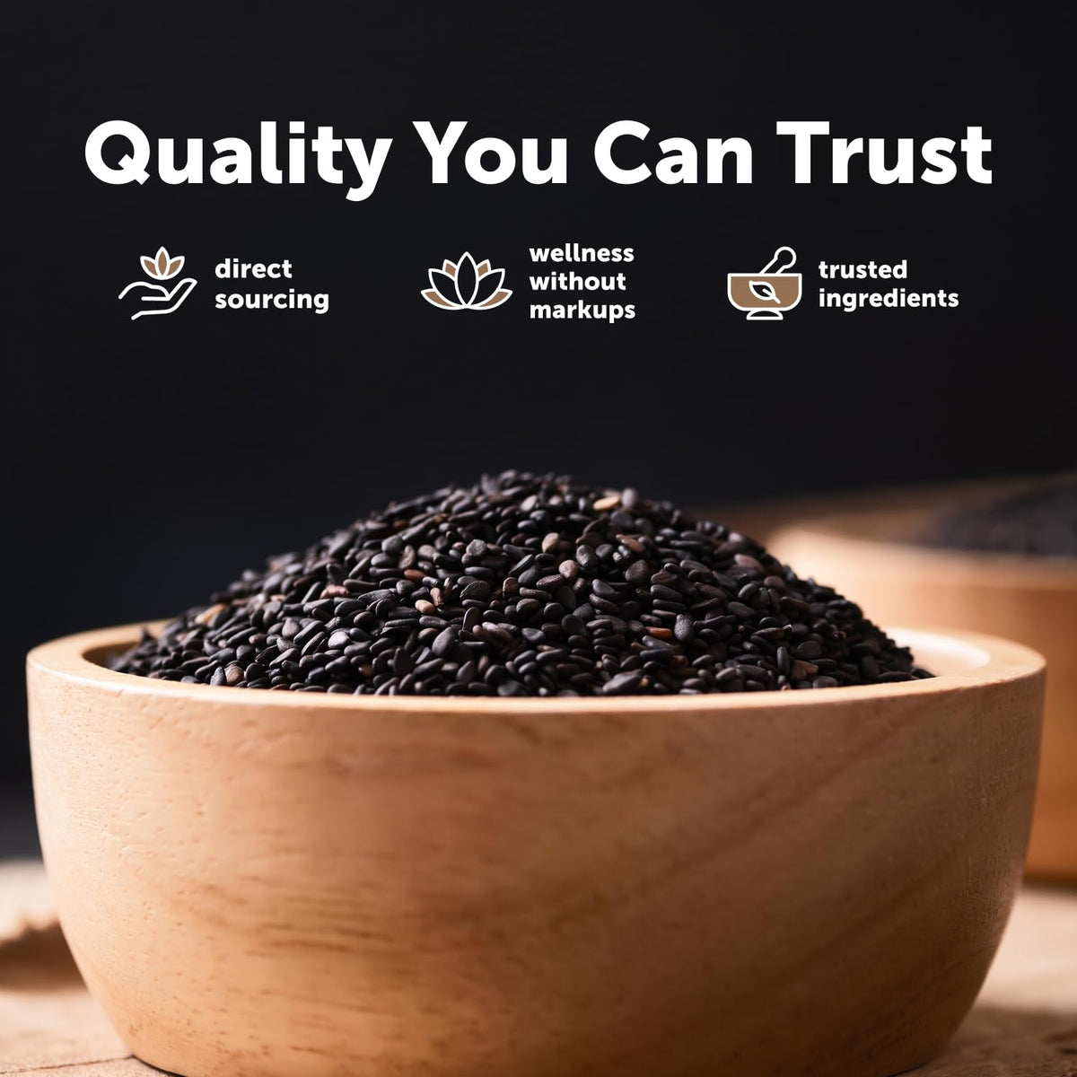 Étiquette du produit Micro Ingredients huile de graines noires