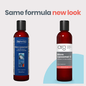 Étiquette du produit Micro Liposomal C 1000 mg avec ingrédients