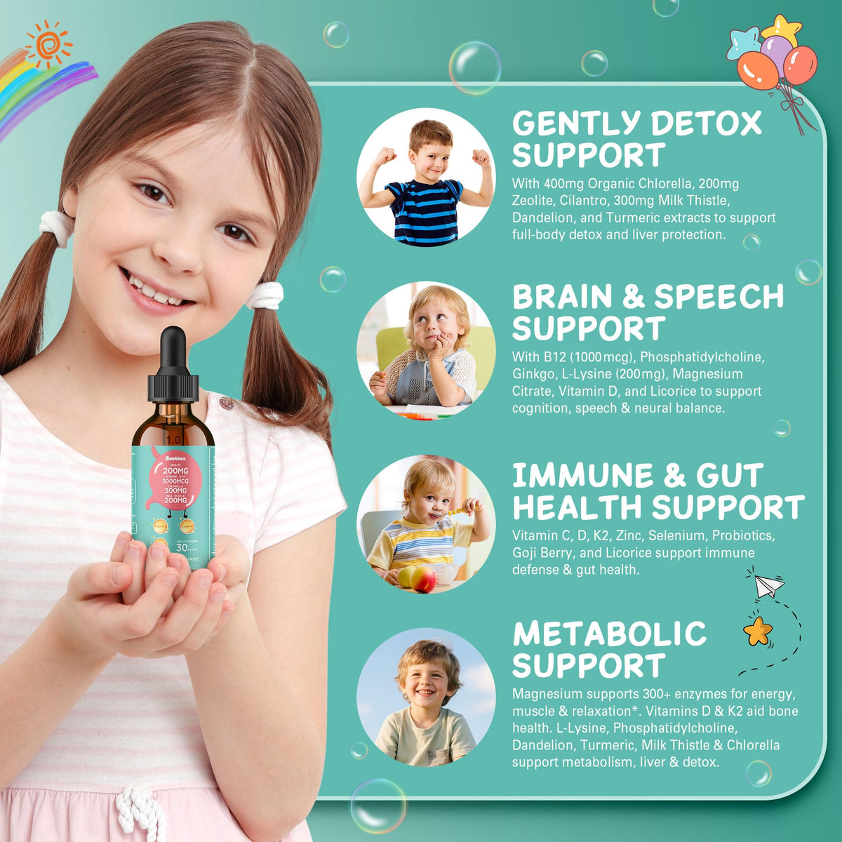 Étiquette du produit Sunthos avec détails nutritionnels