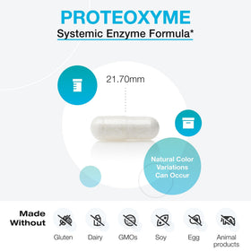 Étiquette du produit XYMOGEN ProteoXyme avec ingrédients