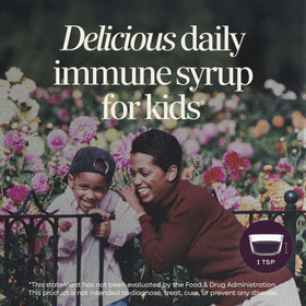 Étiquette du sirop de sureau Nature's Way, ingrédients et dosage