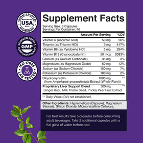 Étiquettes et informations nutritionnelles des comprimés Natures Craft