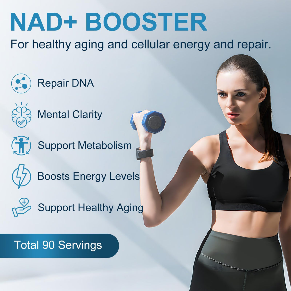 ETOVO Complément NAD+ 8525 mg avec resvératrol et capsules