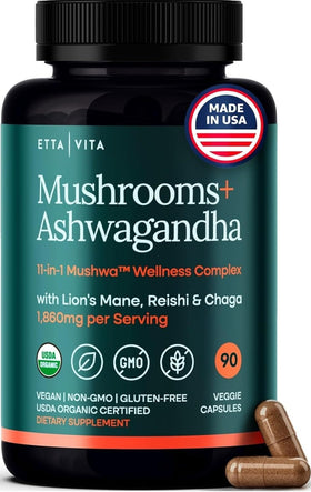 Etta Vita Complément Alimentaire Champignon 11-en-1 90 capsules vue de face