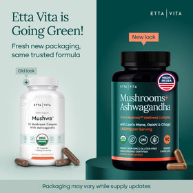 Etta Vita Complément Alimentaire Champignon 11-en-1 capsules en utilisation