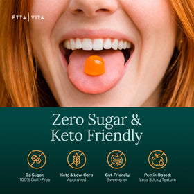 Etta Vita Gummies NAC sans sucre emballage ouvert