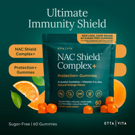 Etta Vita Gummies NAC sans sucre sachet arrière