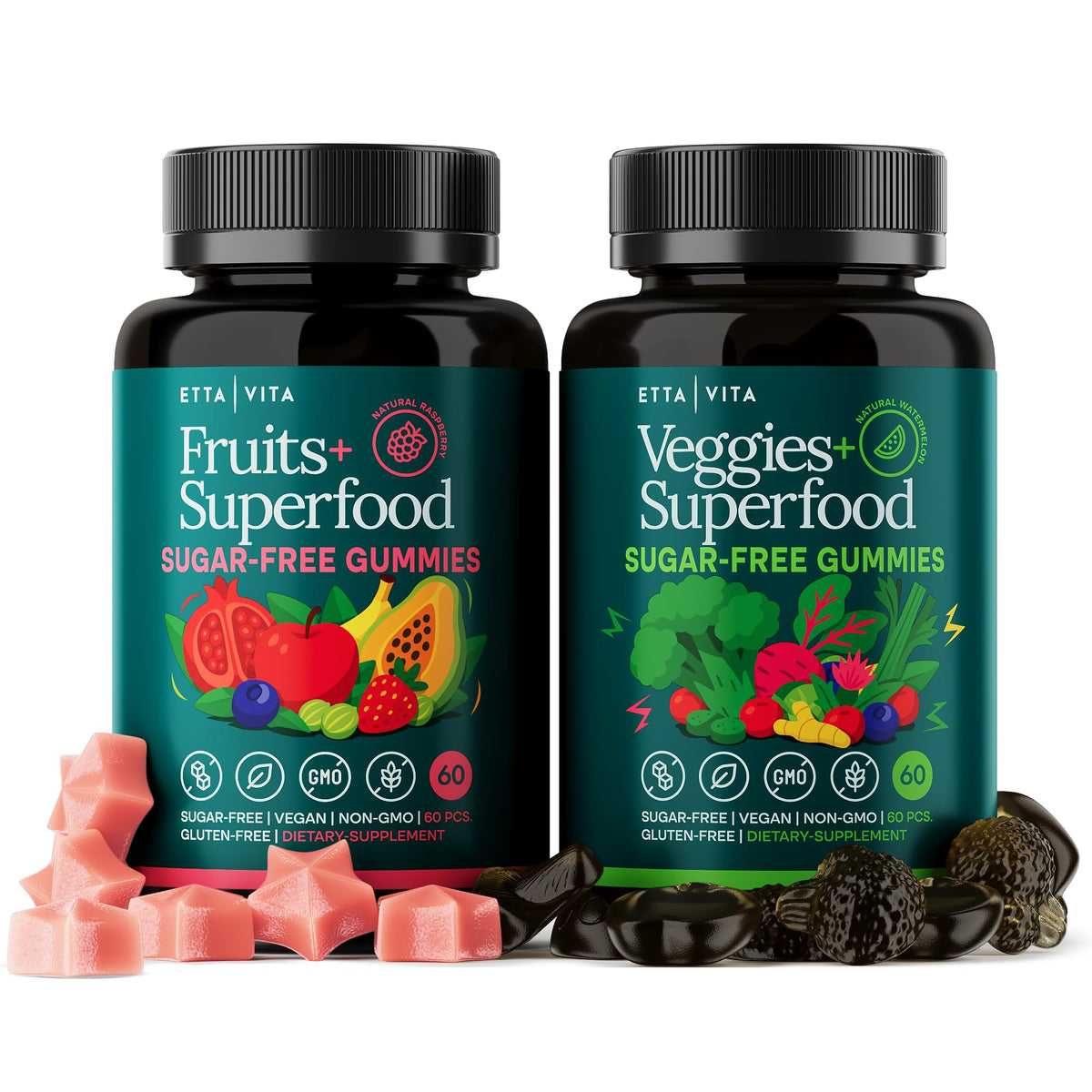 Etta Vita Gummies Vitamines et Minéraux Sans Sucre - emballage avant