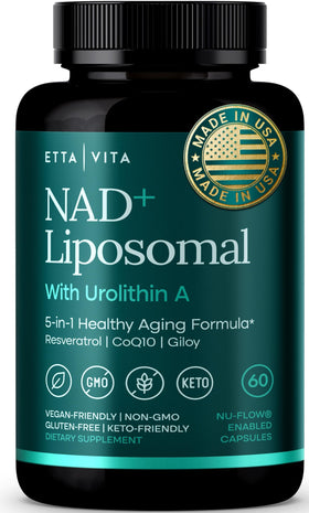 Etta Vita Liposomal NAD+ 60 capsules en vue de face