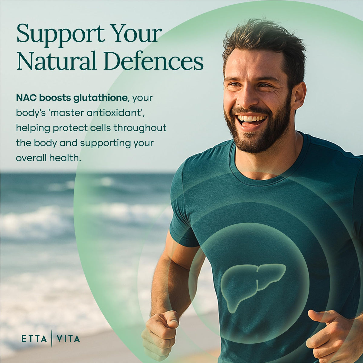 Etta Vita NAC N-Acétylcystéine 600mg étiquette arrière