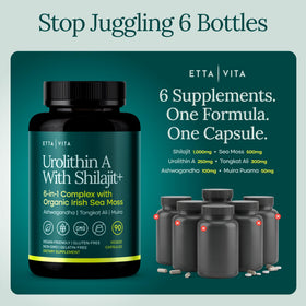 Etta Vita Urolithin-A Complex avec Shilajit et Ashwagandha