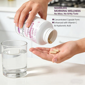 ETUIH Collagène Lumine Organics capsules 240, capsules en gros plan