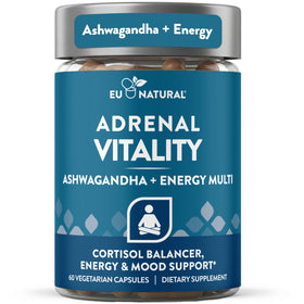 Eu Natural Complément Alimentaire Cortisol 60 Capsules Végétales vue de face