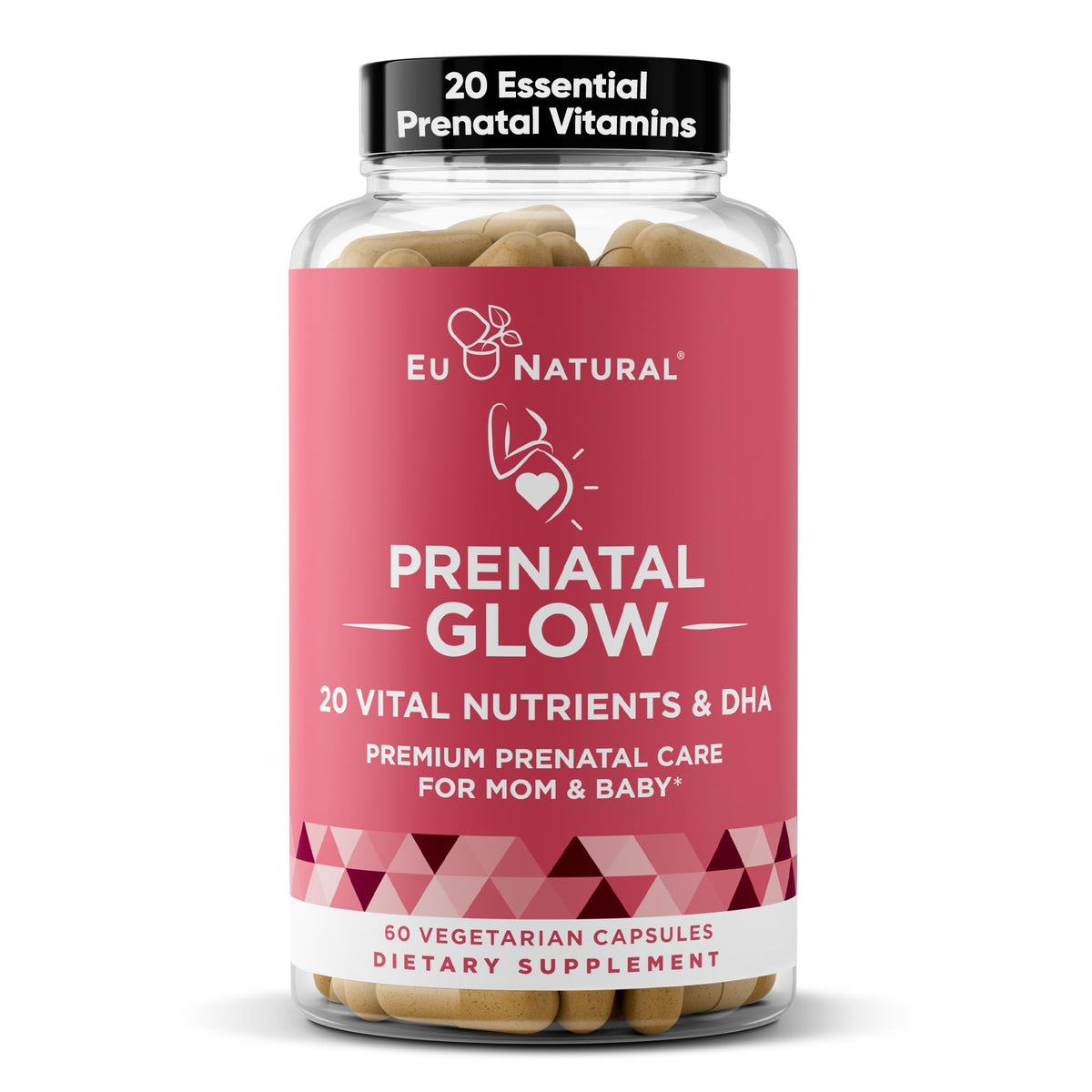 Eu Natural Compléments Alimentaires Prénatals 60 Capsules Végétariennes vue de face