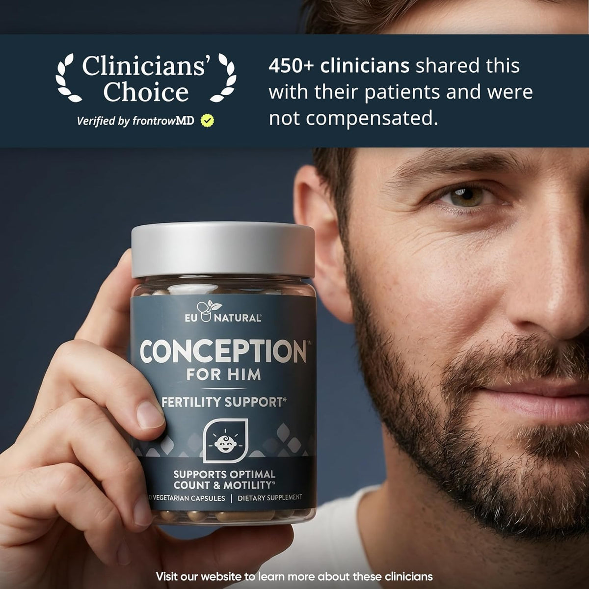 Eu Natural Conception for Him, capsules végétales sur une table