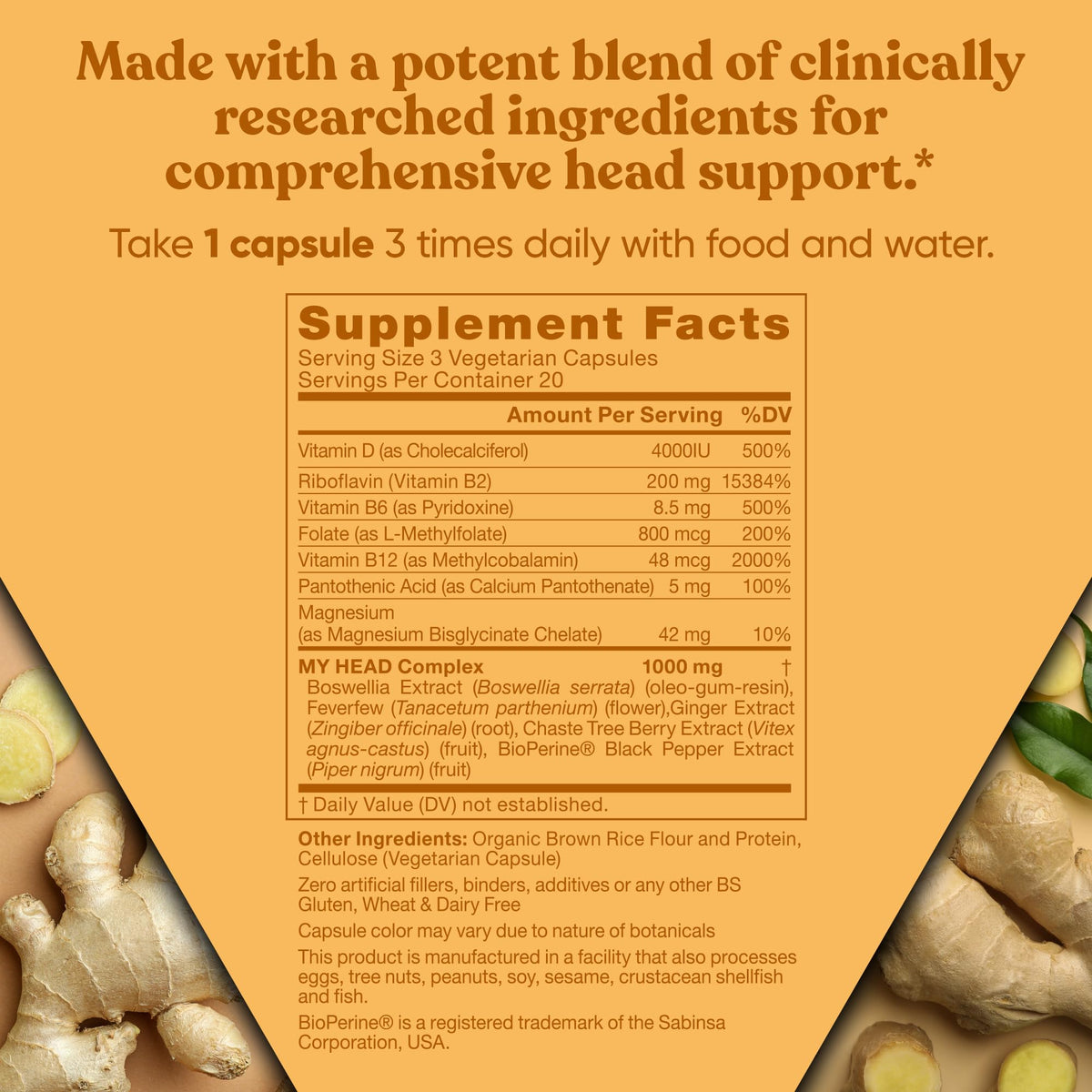 Eu Natural MY HEAD! Capsules avec description des ingrédients