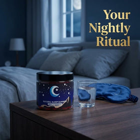 Eudaimona gummies de sommeil naturels, flacon ouvert avec gummies