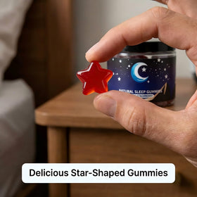 Eudaimona gummies de sommeil naturels fraise, texture des gummies