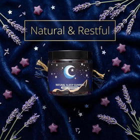 Eudaimona gummies de sommeil naturels, ingrédients en arrière-plan