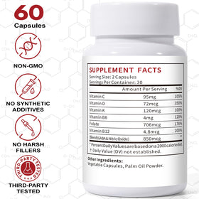 Euphea Complément Alimentaire Fibromyalgie 60 Capsules vue arrière