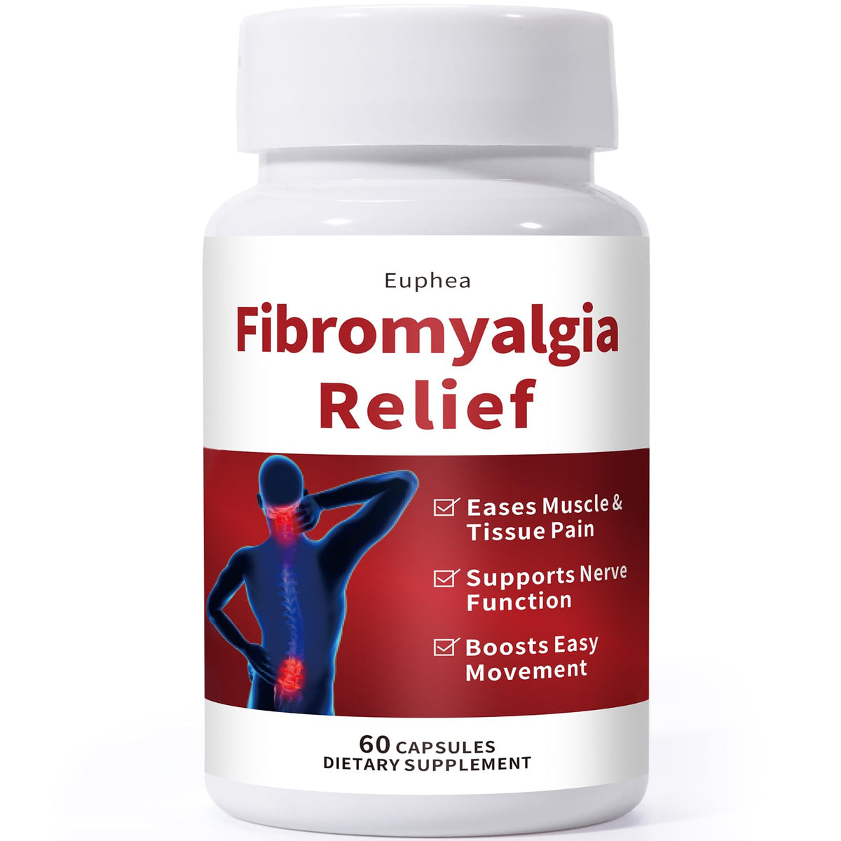Euphea Complément Alimentaire Fibromyalgie 60 Capsules vue de face