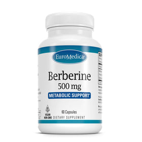 EuroMedica Berberine 500mg 60 capsules avant