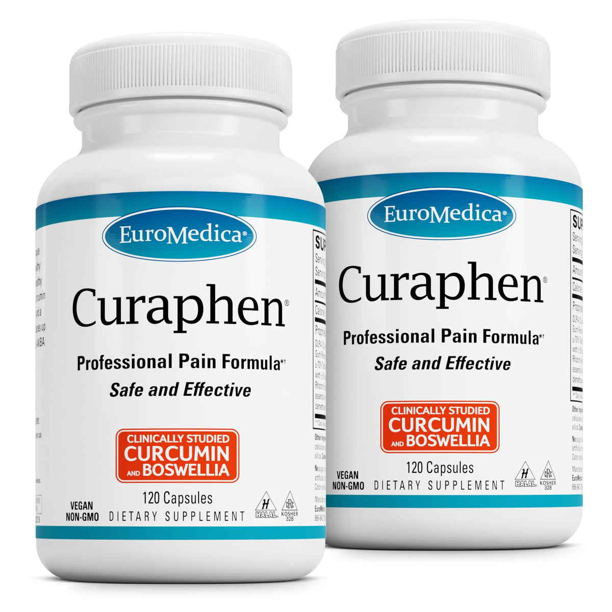 EuroMedica Curaphen 120 capsules vue de face