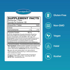 EuroMedica Curaphen Extra Strength 120 comprimés vue arrière