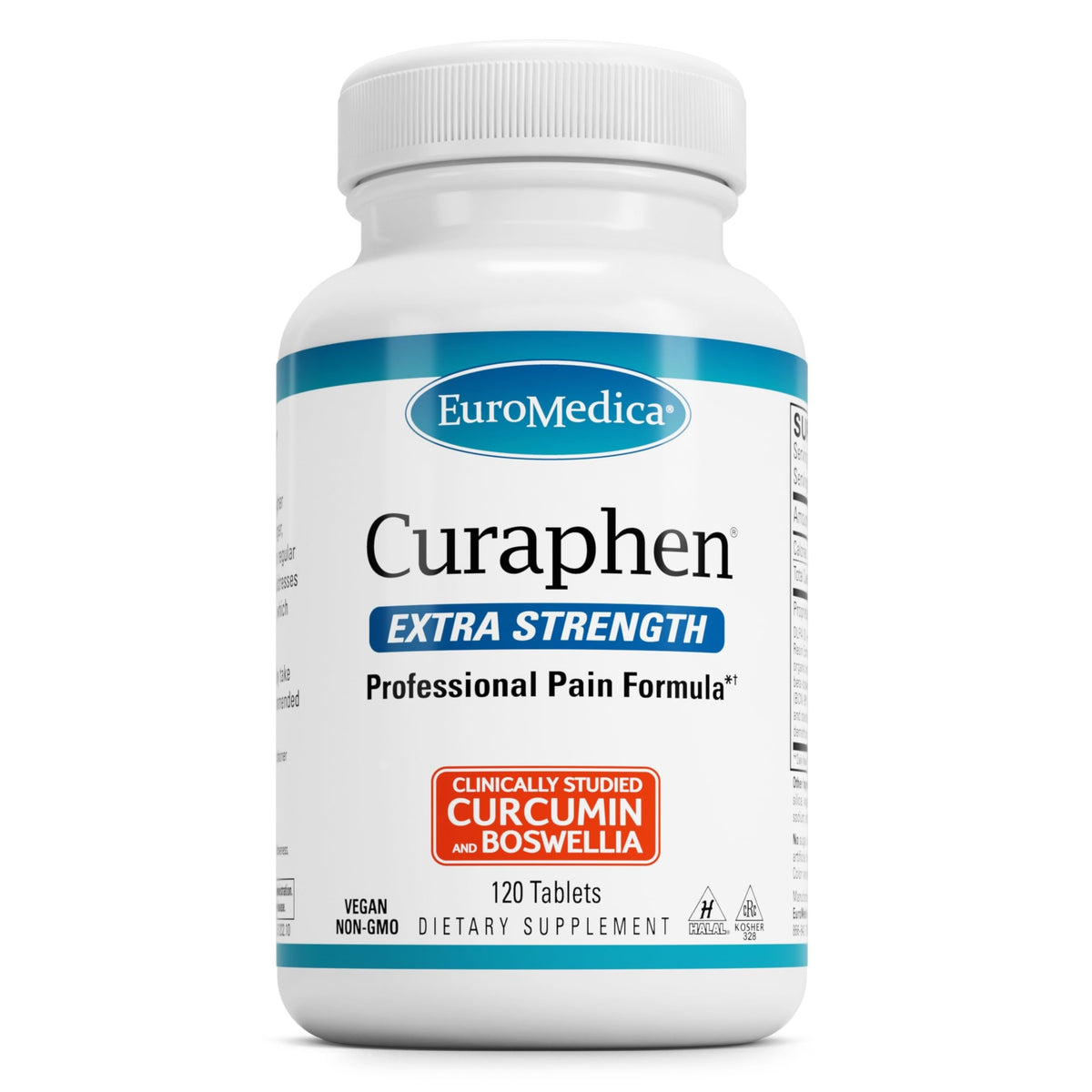 EuroMedica Curaphen Extra Strength 120 comprimés vue avant