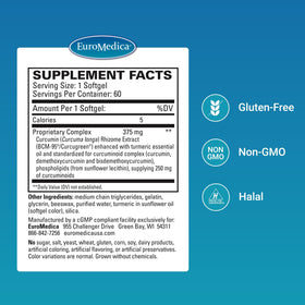 EuroMedica CuraPro 375 mg capsules en gros plan