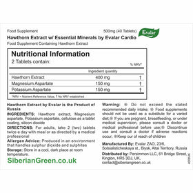 Evalar Hawthorn Cardio, comprimés sur fond neutre