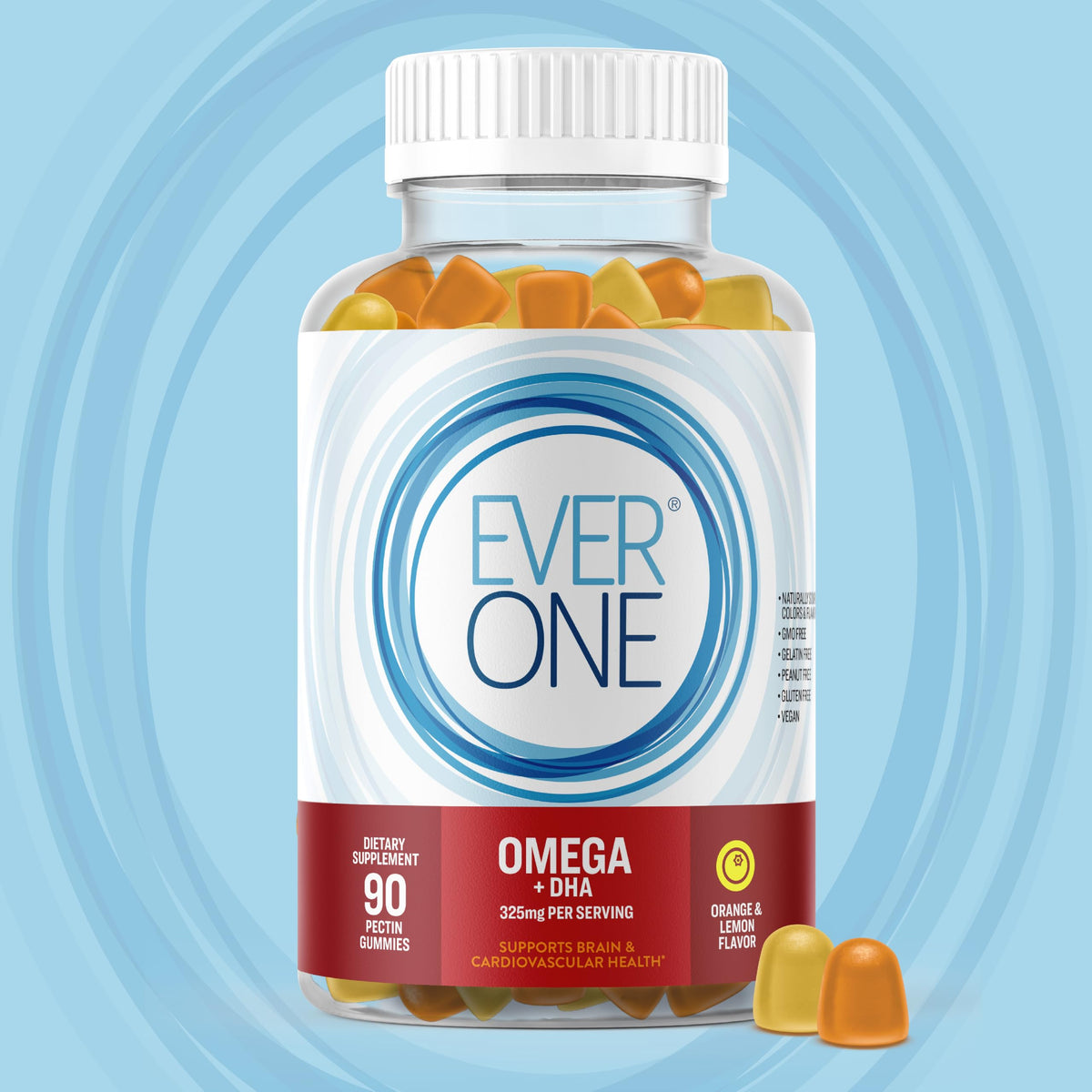 Ever One Omega 3-6-9 Gummies nutritional information back view